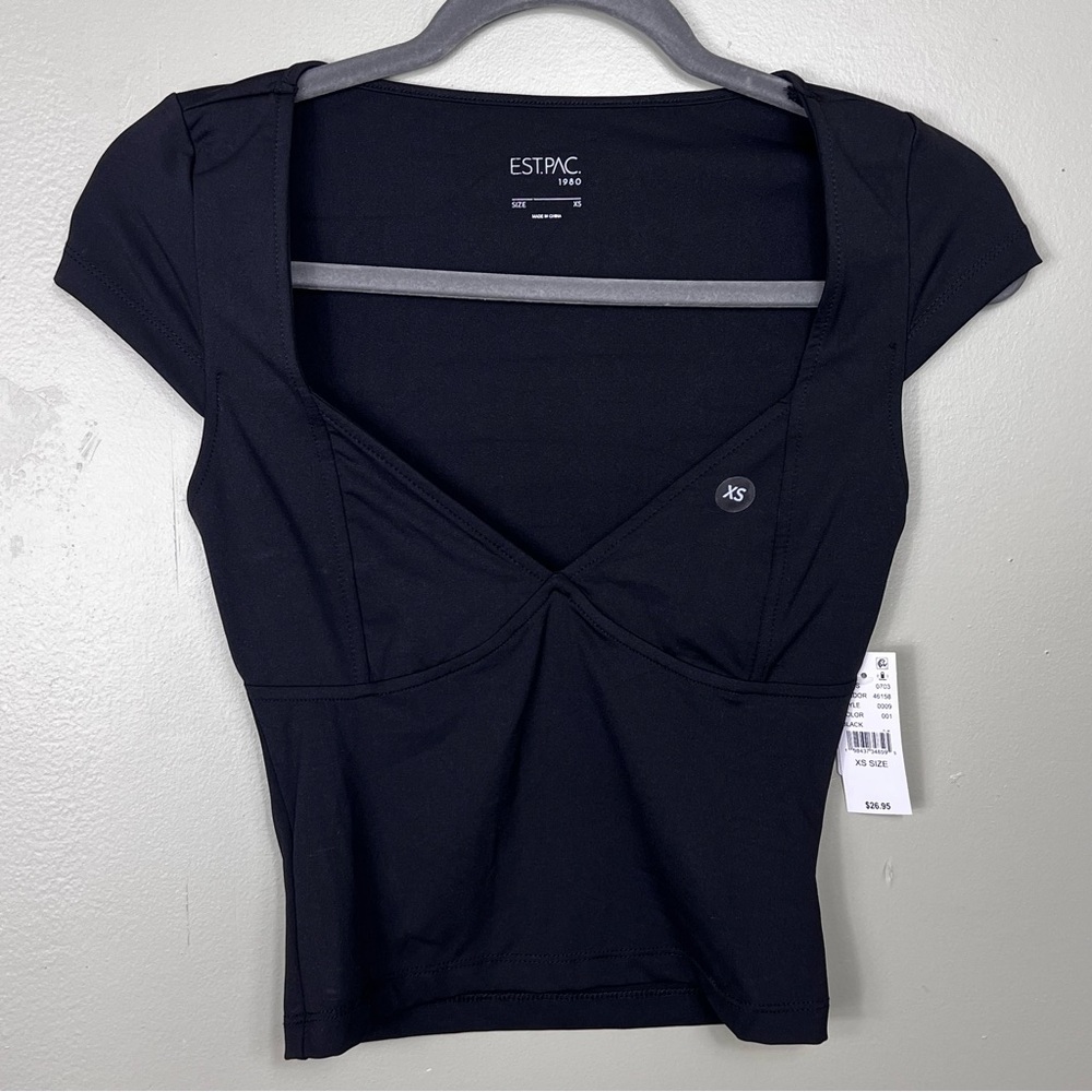 Pacsun EST. PAC Black Women's Top